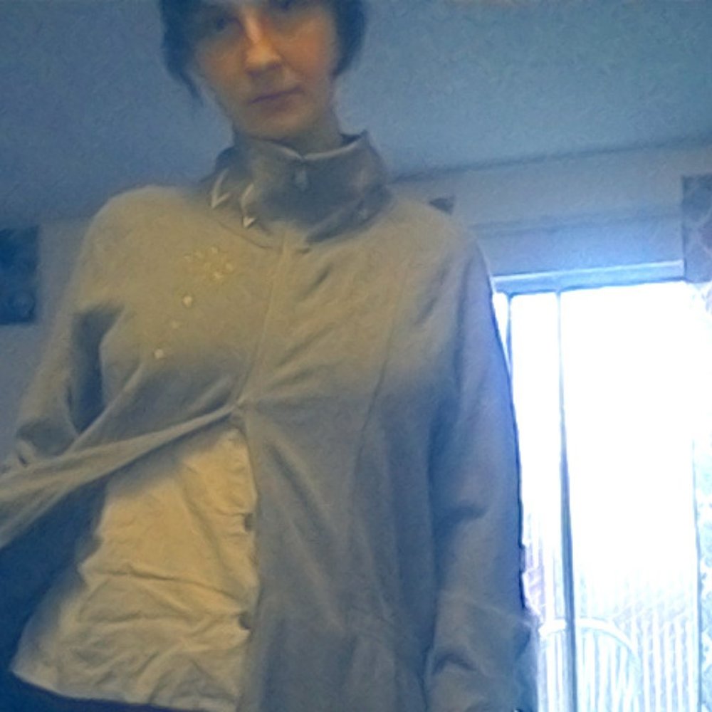 Grey trench coat